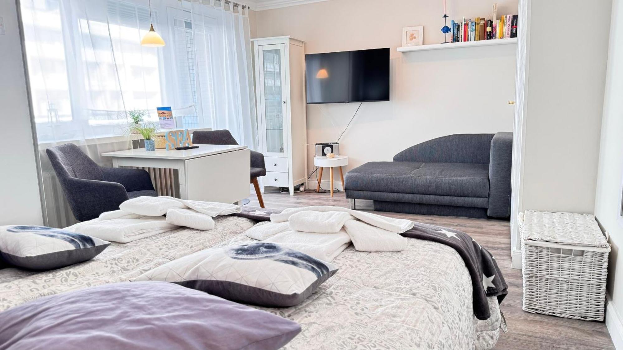 10-105, Sehr Strandnah, Im Herzen Westerlands, Westbalkon, 1 Zi Dış mekan fotoğraf
